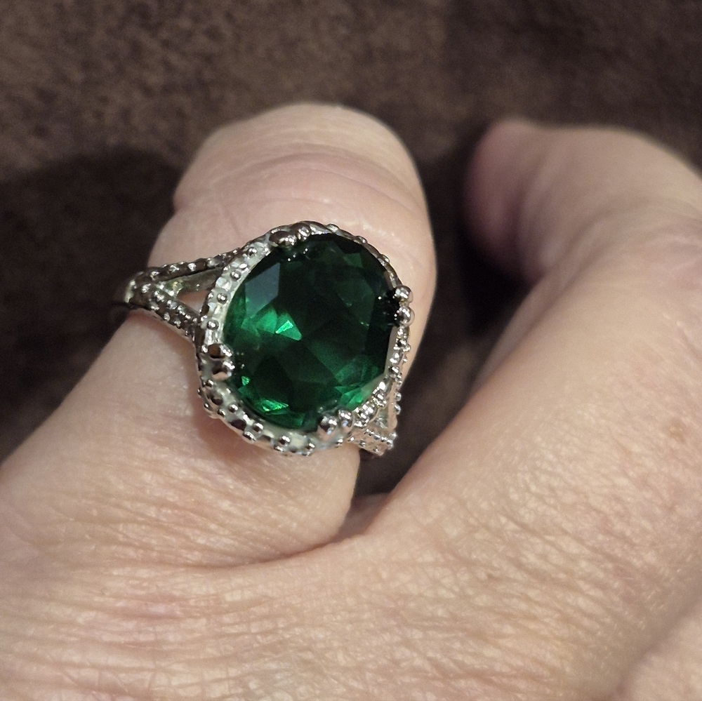 Green Stone Designer Ring